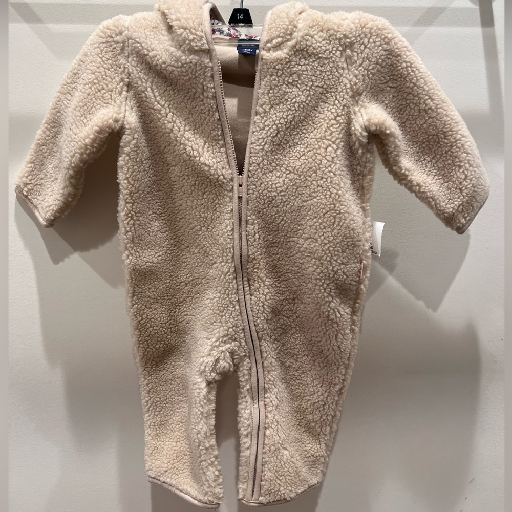Baby Gap Bunny Sherpa One piece NWT